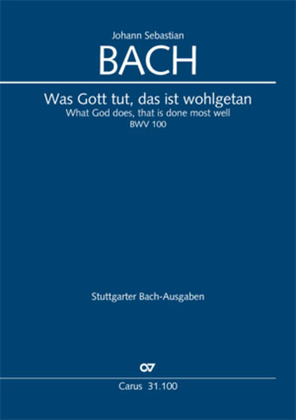 Book cover for Whatever God ordains is right (Was Gott tut, das ist wohlgetan)