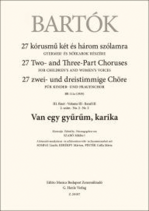 Book cover for Van Egy Gyurum Karika - BB111a