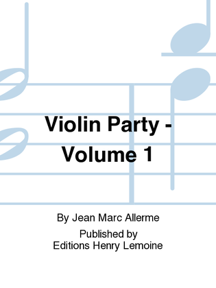 Book cover for Violin party - Volume 1