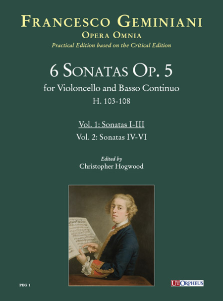 6 Sonatas Op. 5 (H. 103-108) for Violoncello and Basso Continuo - Vol. 1: Sonatas I-III