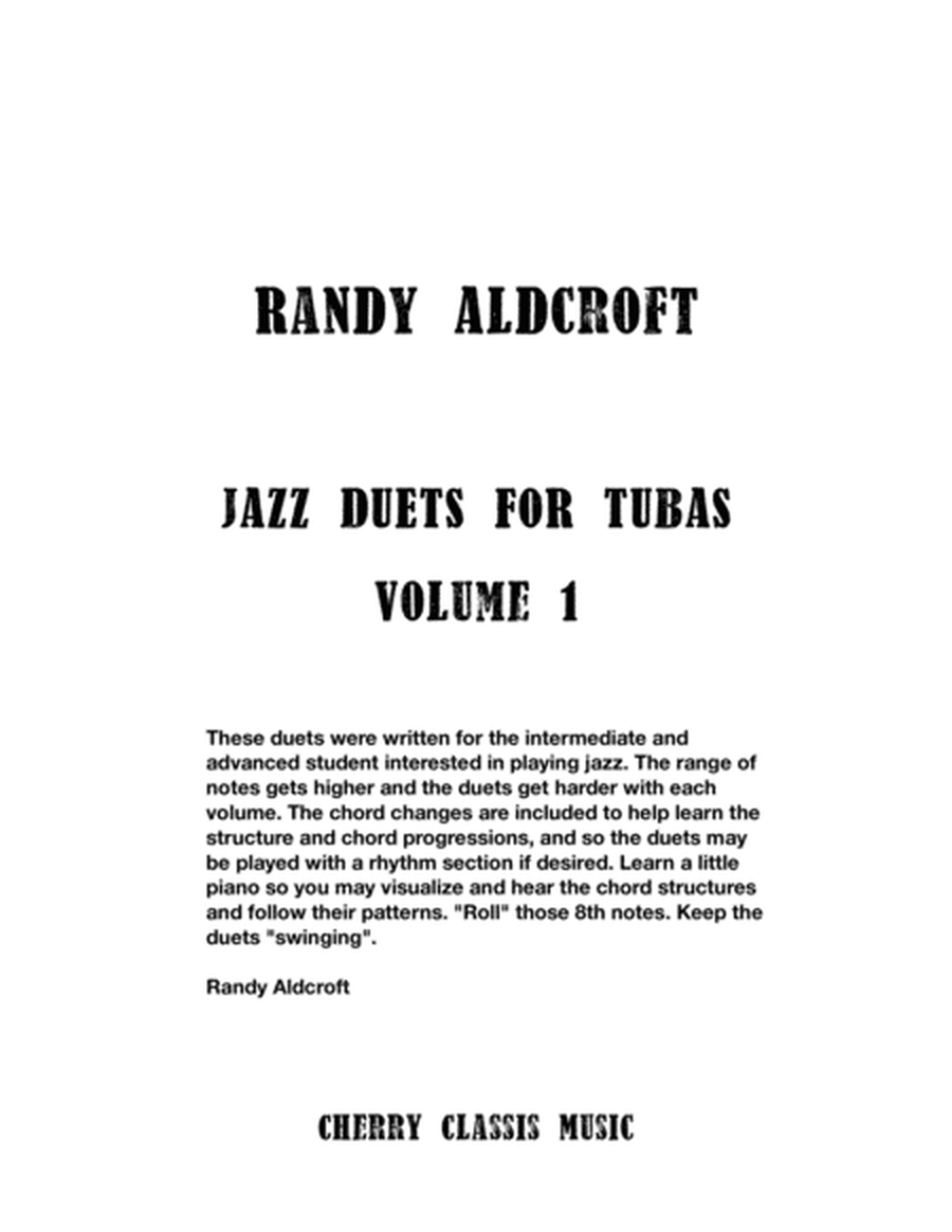 Jazz Duets for Bass Trombones, Volume 1