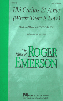 Book cover for Ubi Caritas Et Amor (Where There Is Love)