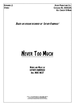 Book cover for Never Too Much