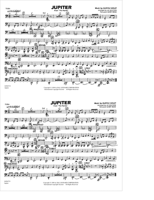 Book cover for Jupiter (from "The Planets") - Tuba