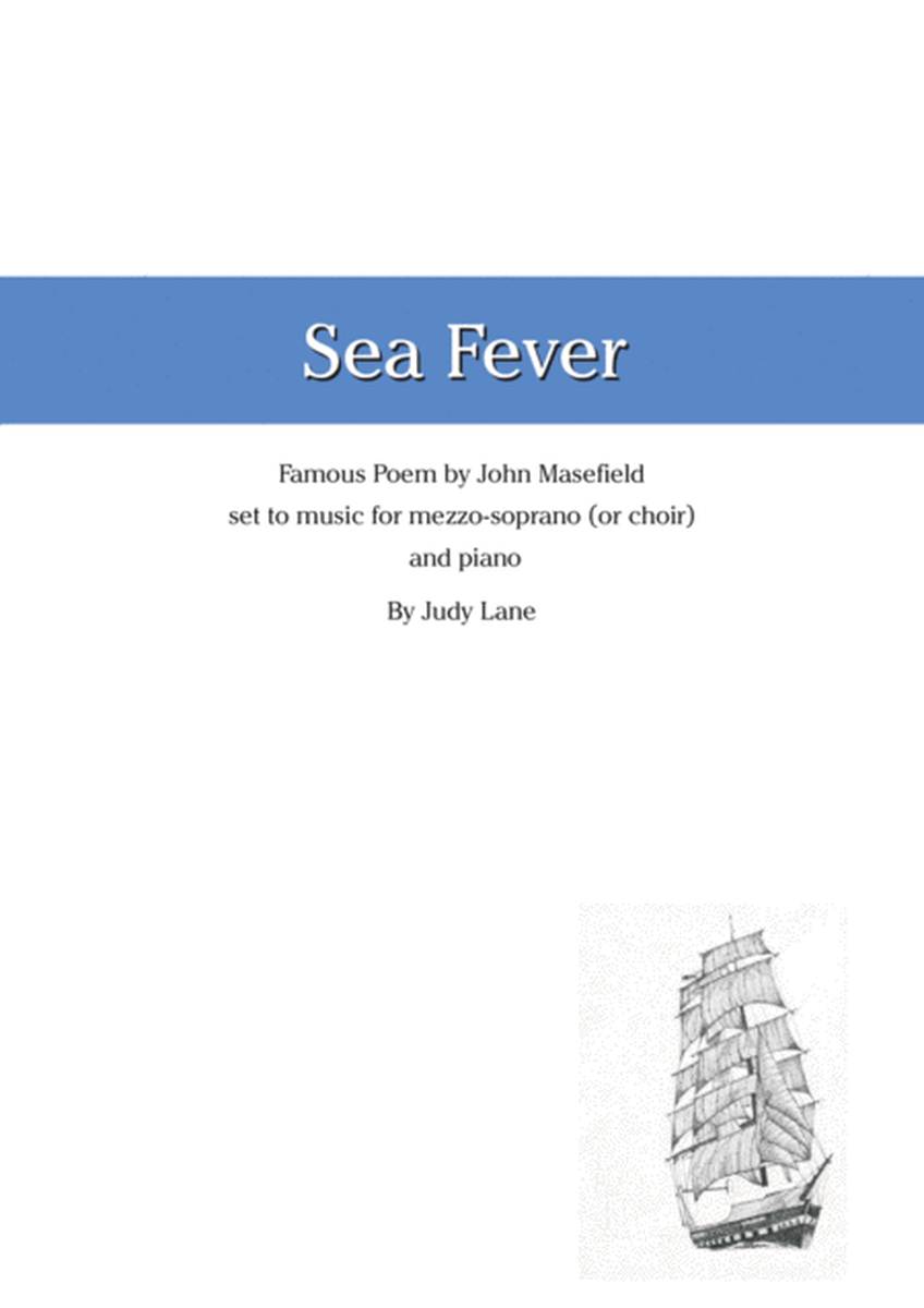 Sea Fever - John Masefield's famous poem set to music for choir or solo with piano image number null