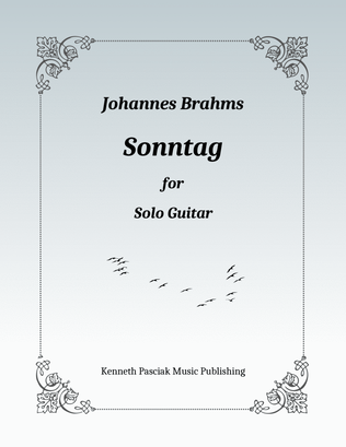 Book cover for Sonntag (for Solo Guitar)