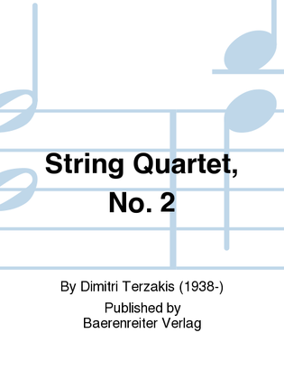 Book cover for String Quartet no. 2 (1976)