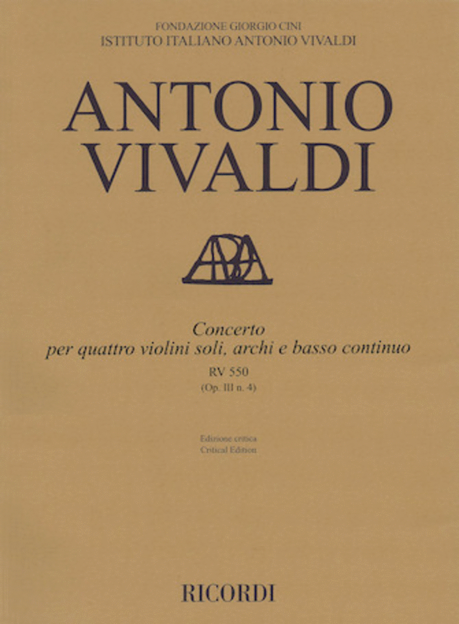 Concerto E Minor, RV 550, Op. III, No. 4