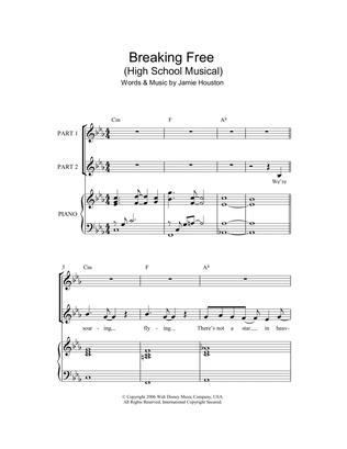 Book cover for Breaking Free (from High School Musical) (arr. Rick Hein)