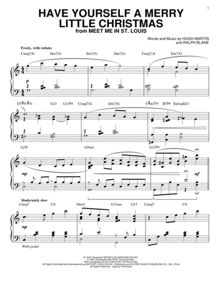 Have Yourself A Merry Little Christmas [Jazz version] (arr. Brent Edstrom)