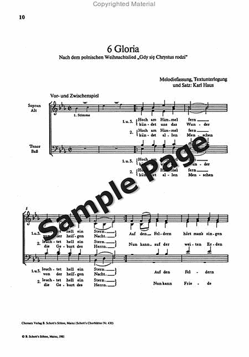Mit Freudigen Schall Choral Score
