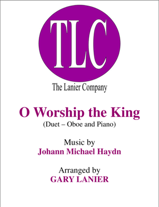 Book cover for O WORSHIP THE KING (Duet – Oboe and Piano/Score and Parts)