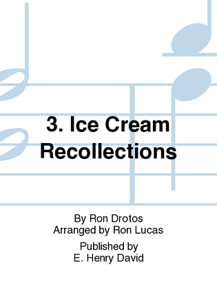 Book cover for 3. Ice Cream Recollections