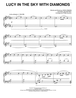 Book cover for Lucy In The Sky With Diamonds [Classical version] (arr. Phillip Keveren)