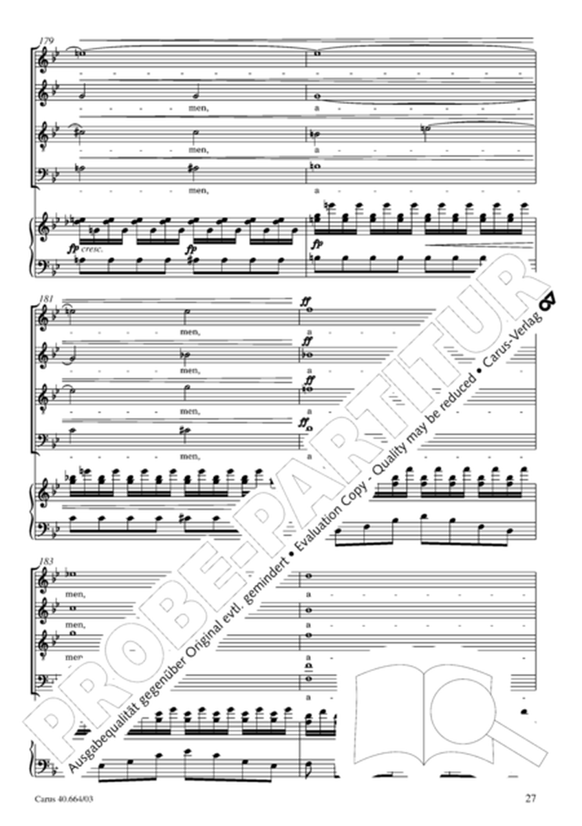 Mass in B flat major