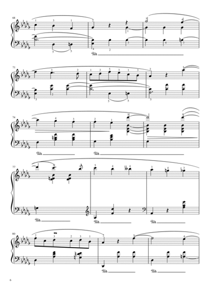 Chopin Waltz in C♯ Minor - Op. 64 No. 2 - Original With Fingered - Waltz No.7 image number null
