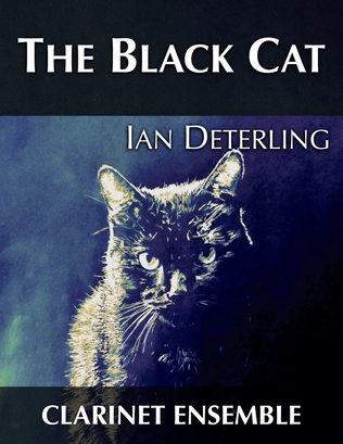 Book cover for The Black Cat (for clarinet ensemble)