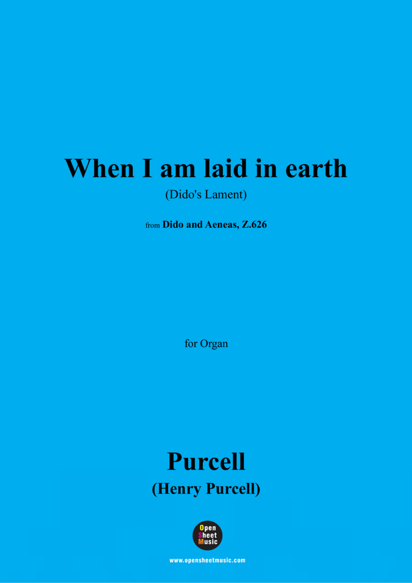 H. Purcell-When I am laid in earth(Dido's Lament),for Organ image number null