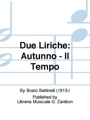 Due Liriche: Autunno - Il Tempo