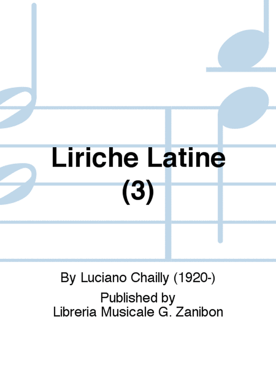 Liriche Latine (3)