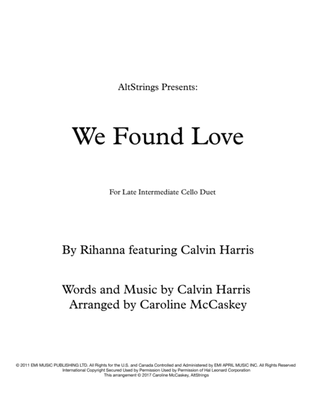 Book cover for We Found Love