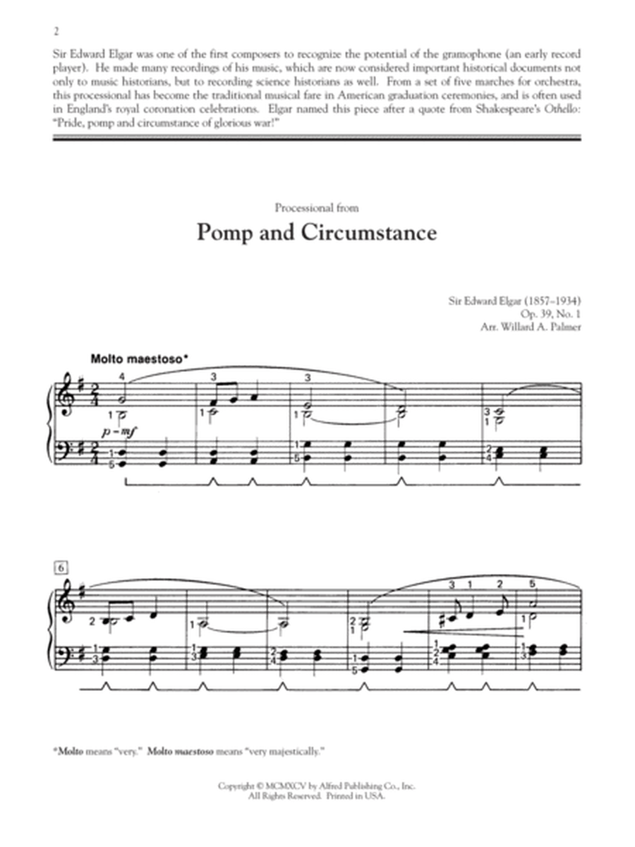 Processional from Pomp and Circumstance No. 1