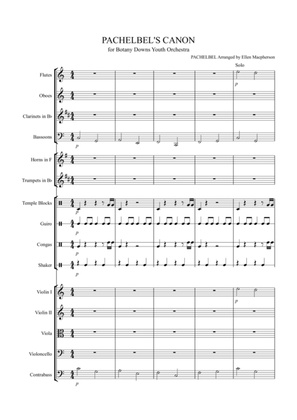 Book cover for Pachelbel's Cannon - for Youth Orchestra - score plus all parts included