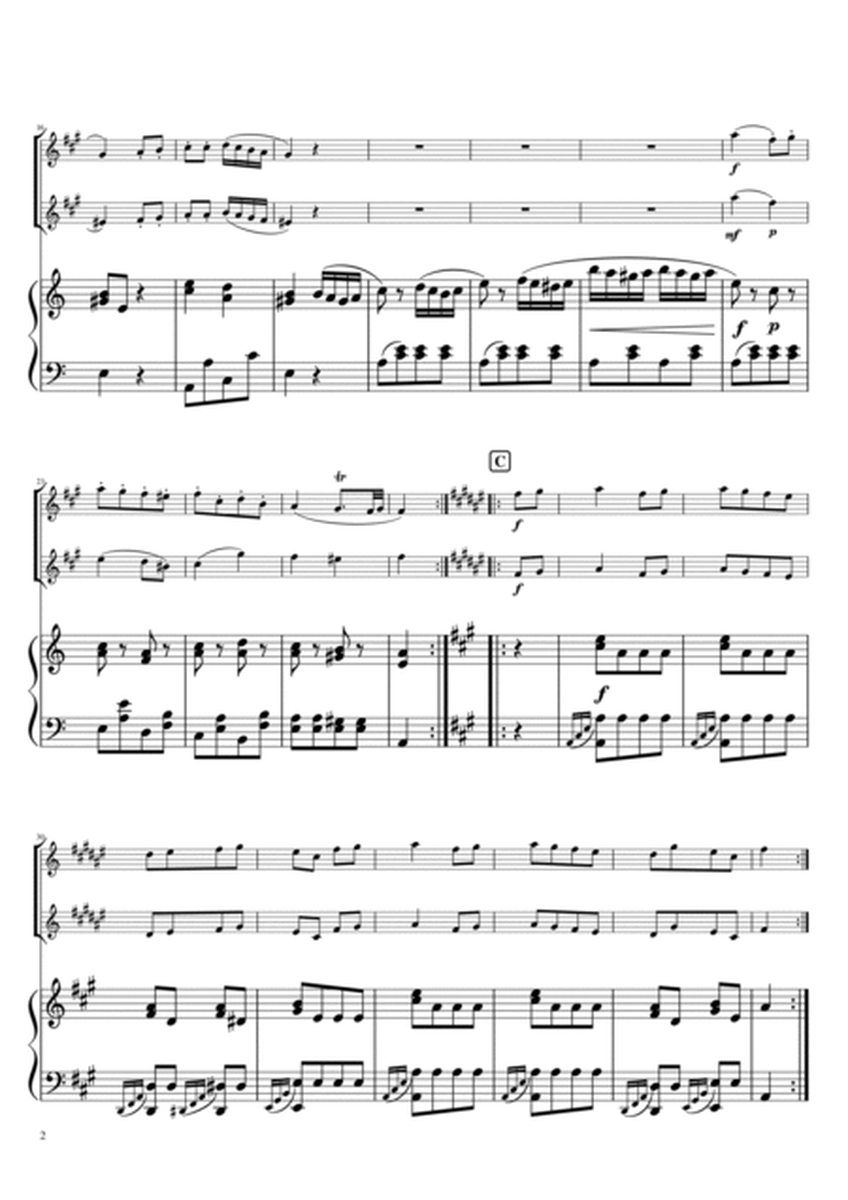 "Turkish March" piano trio/ Alto Sax & Baritone Sax image number null