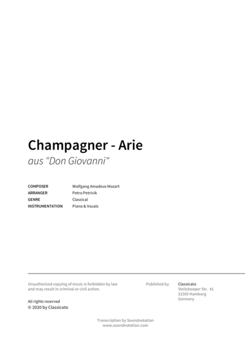 Champagner - Arie image number null