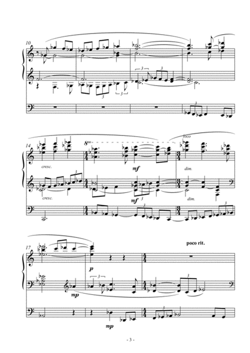 [Van de Vate] Prelude for Organ: Elegy for Departed Friends