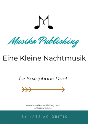 Book cover for Eine Kleine Nachtmusik - Saxophone Duet