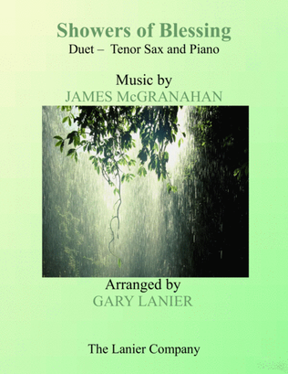 SHOWERS OF BLESSING (Duet – Tenor Sax & Piano with Score/Part)