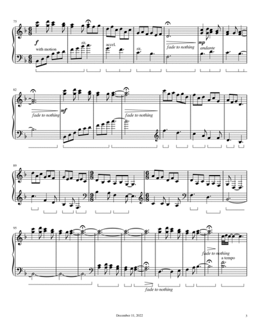 Piano Sonata 4, Winter, based on the tune: In Dulci Jubilo