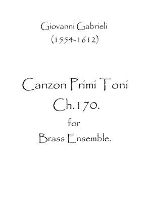 Book cover for Canzon Primi Toni Ch.170