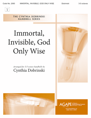 Book cover for Immortal, Invisible, God Only Wise