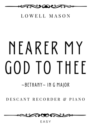 Mason - Nearer My God To Thee (Bethany) in G Major - Easy