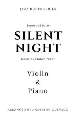 Book cover for Silent Night by Franz Gruber for Violin & Piano - Jazz Duets Series