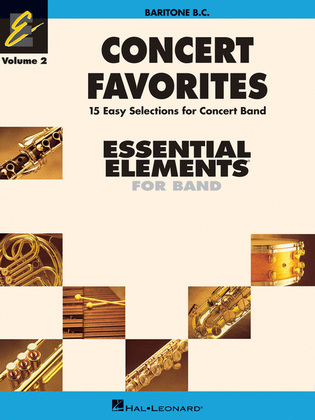 Book cover for Concert Favorites Vol. 2 – Baritone B.C.