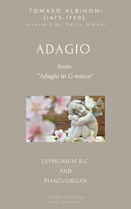 Book cover for Adagio - Albinoni (for Euphonium B.C. and Piano/Organ)