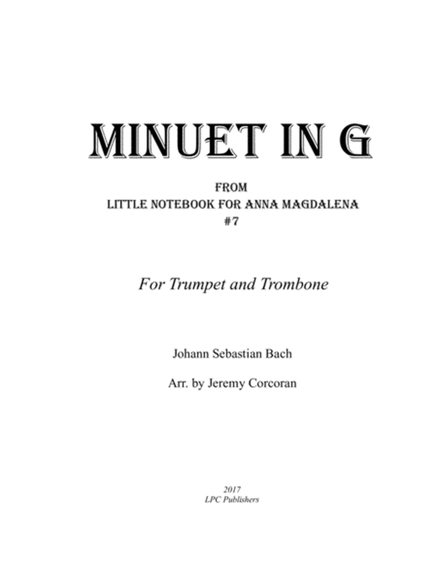 Minuet in G for Trumpet and Trombone image number null