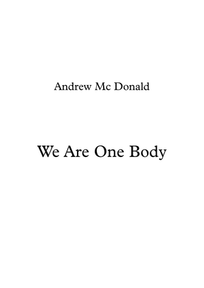 Book cover for We Are One Body