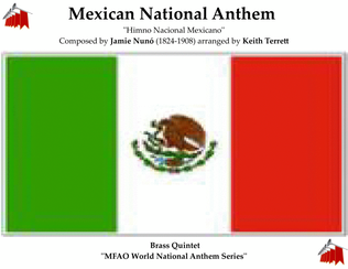 Book cover for Mexican National Anthem for Brass Quintet (MFAO World National Anthem Series)
