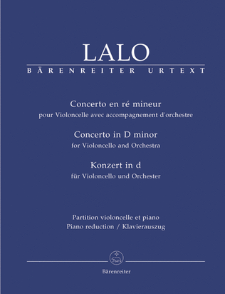 Book cover for Concerto for Violoncello and Orchestra in D minor