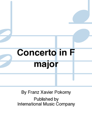 Book cover for Concerto In F Major