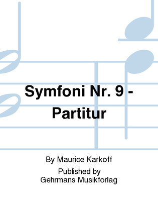Book cover for Symfoni Nr. 9 - Partitur