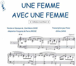 Book cover for Une femme avec une femme (Collection CrocK'MusiC)