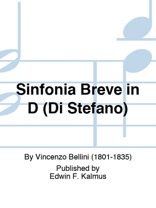 Book cover for Sinfonia Breve in D (Di Stefano)