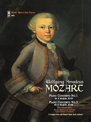 Book cover for Mozart – Concerto No. 1 in F Major, KV37; Concerto No. 3 in D Major, KV40