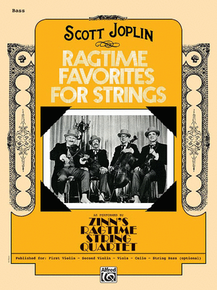 Book cover for Ragtime Favorites for Strings