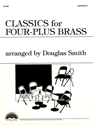 Book cover for Classics for Four-Plus Brass - Baritone TC